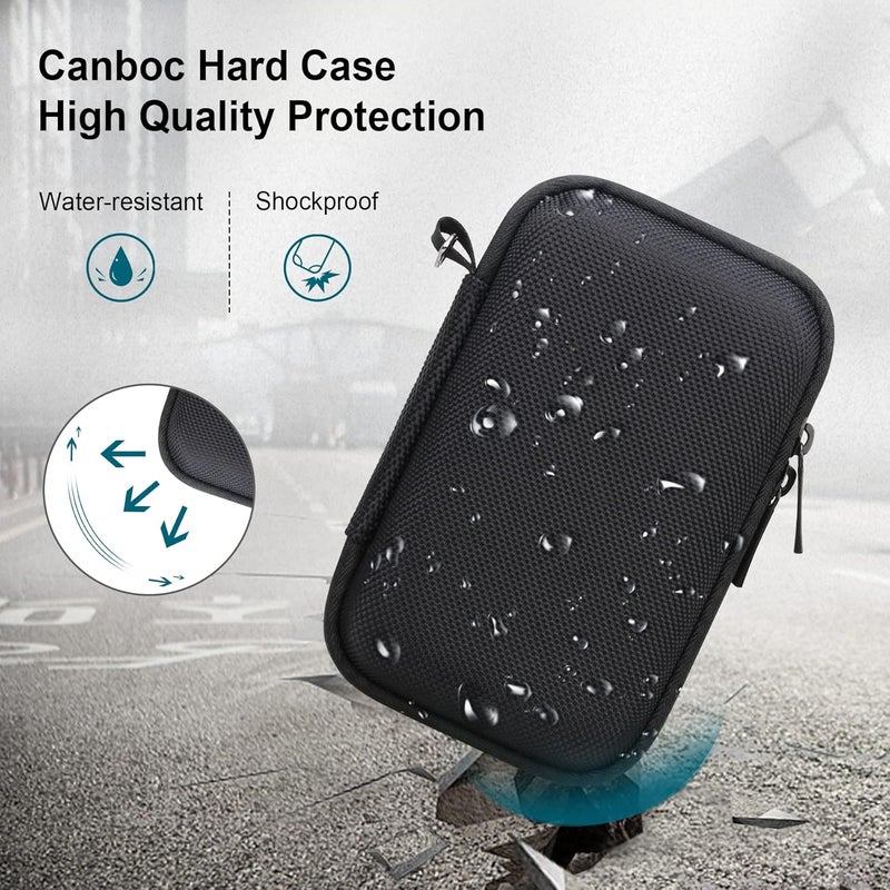 Canboc Carrying Case for Kodak PIXPRO WPZ2 Rugged Waterproof Digital Camera, Underwater Photography Camera Bag, Mesh Pocket fits USB Cable, Battery, Adapter, Black (Case Only) - Image 4